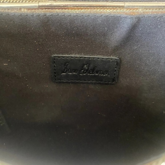 SAM EDELMAN Aria Mini Circle Handbag Hard Shell Chain Strap - Picture 6 of 7